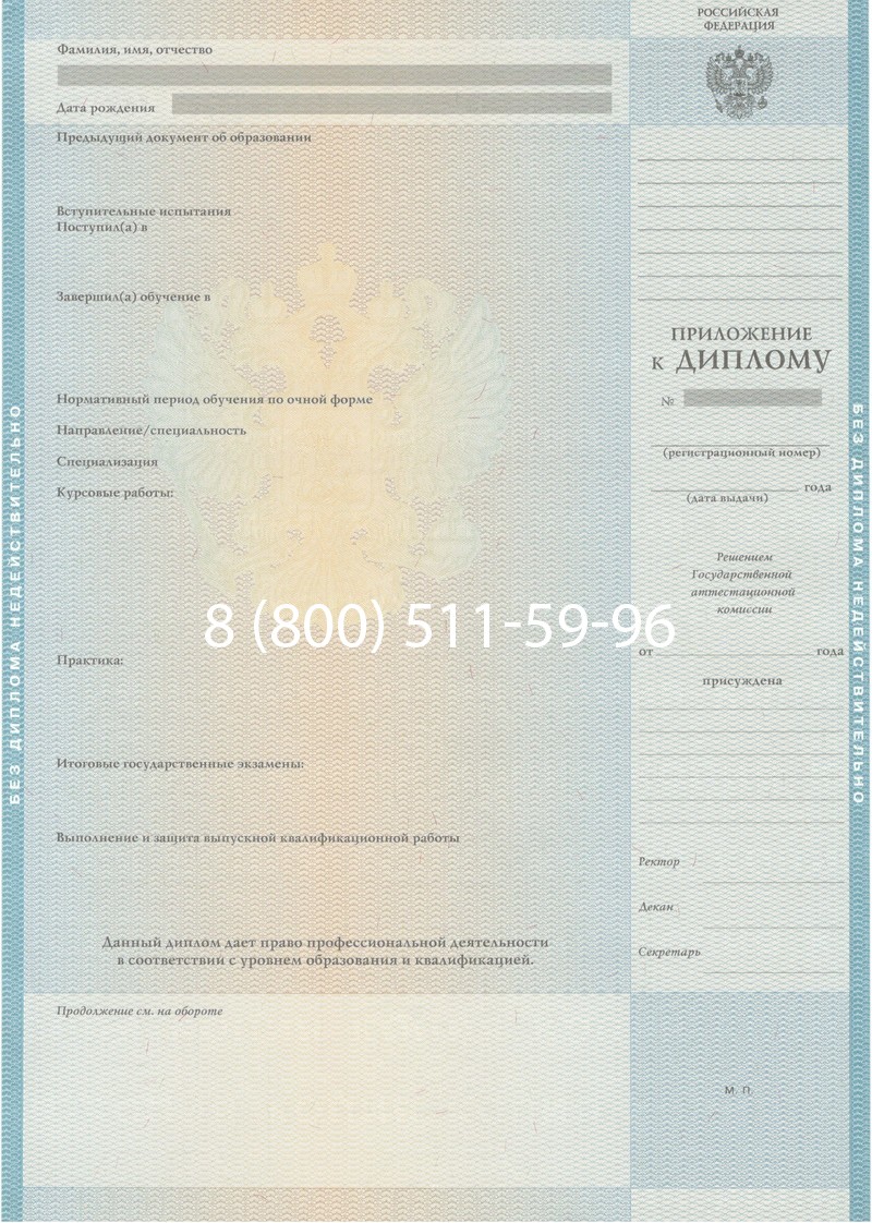Заказать Диплом специалиста 2010-2011 годов в Сургуте